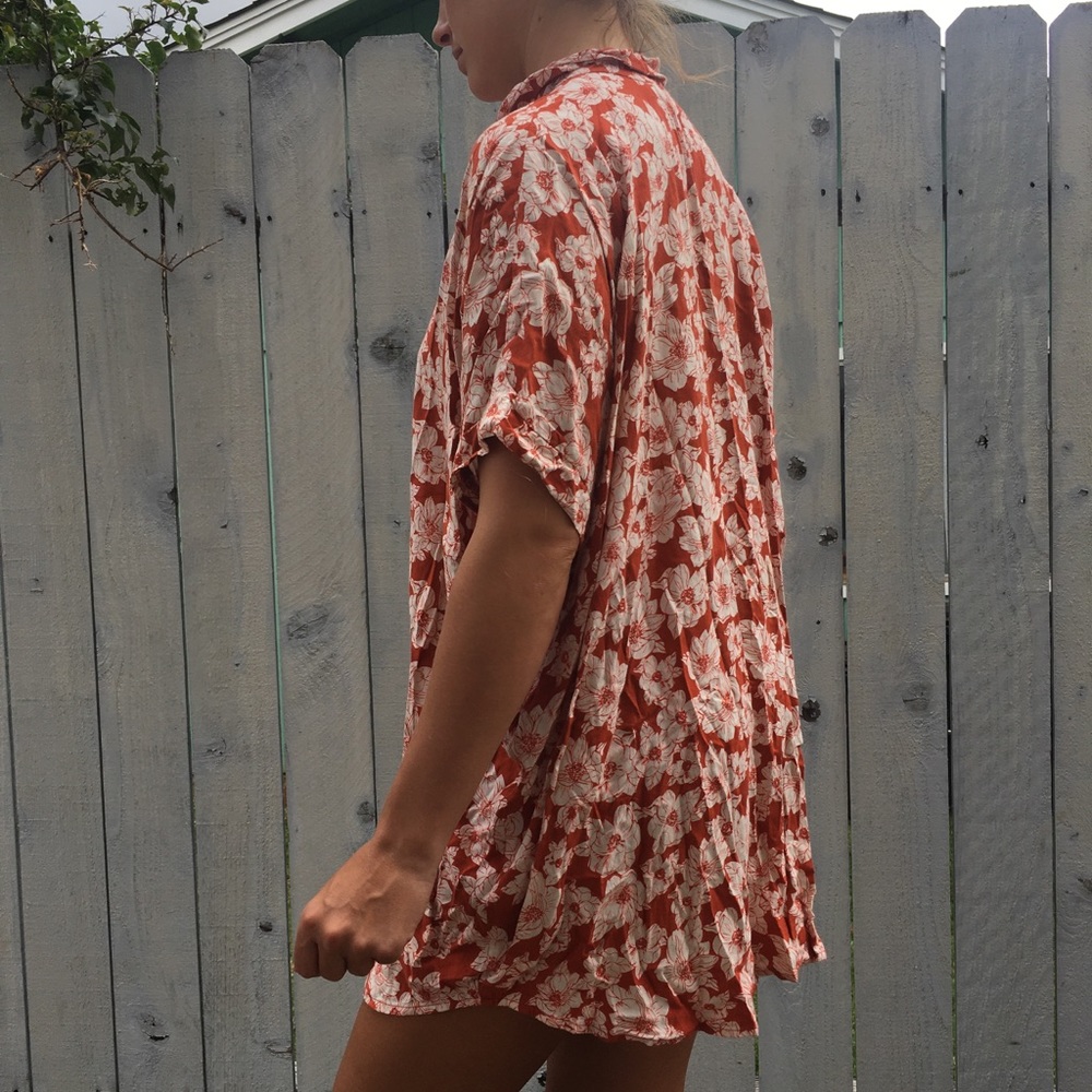 Acacia oversized floral shirt